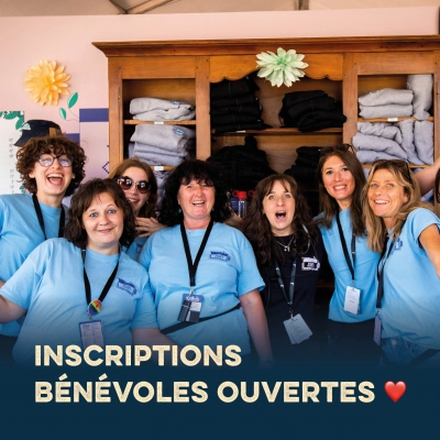 Inscriptions bénévoles : TOP DÉPART 🙌