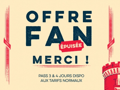 L’Offre Fan 2025 est SOLD OUT ! - Festival Beauregard